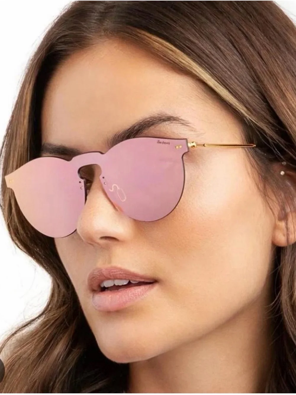 Illesteva Round Leonard Mask Sunglasses